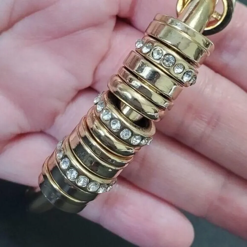 Chico's gold tone bangle bracelet 6.5